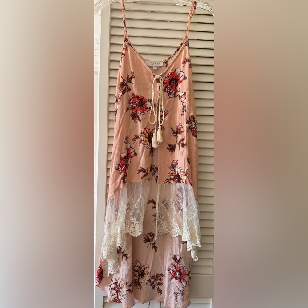 Hayden Pink Floral High-Low Skirt
